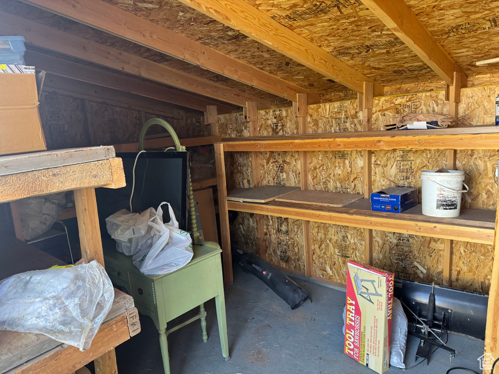 View of storage room