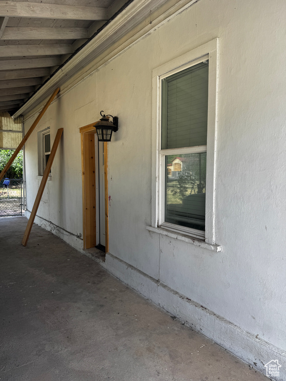 Doorway to property