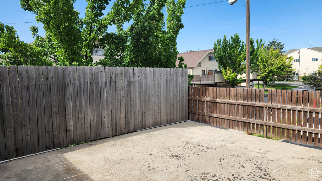 View of patio with a residential view