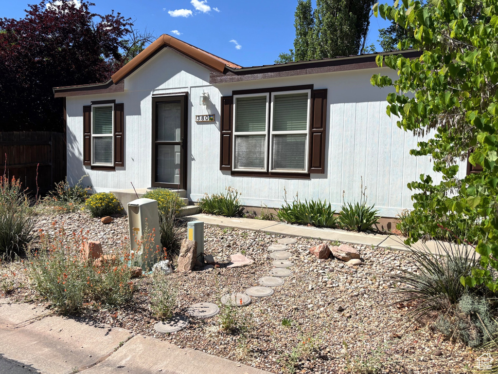 View of front of home