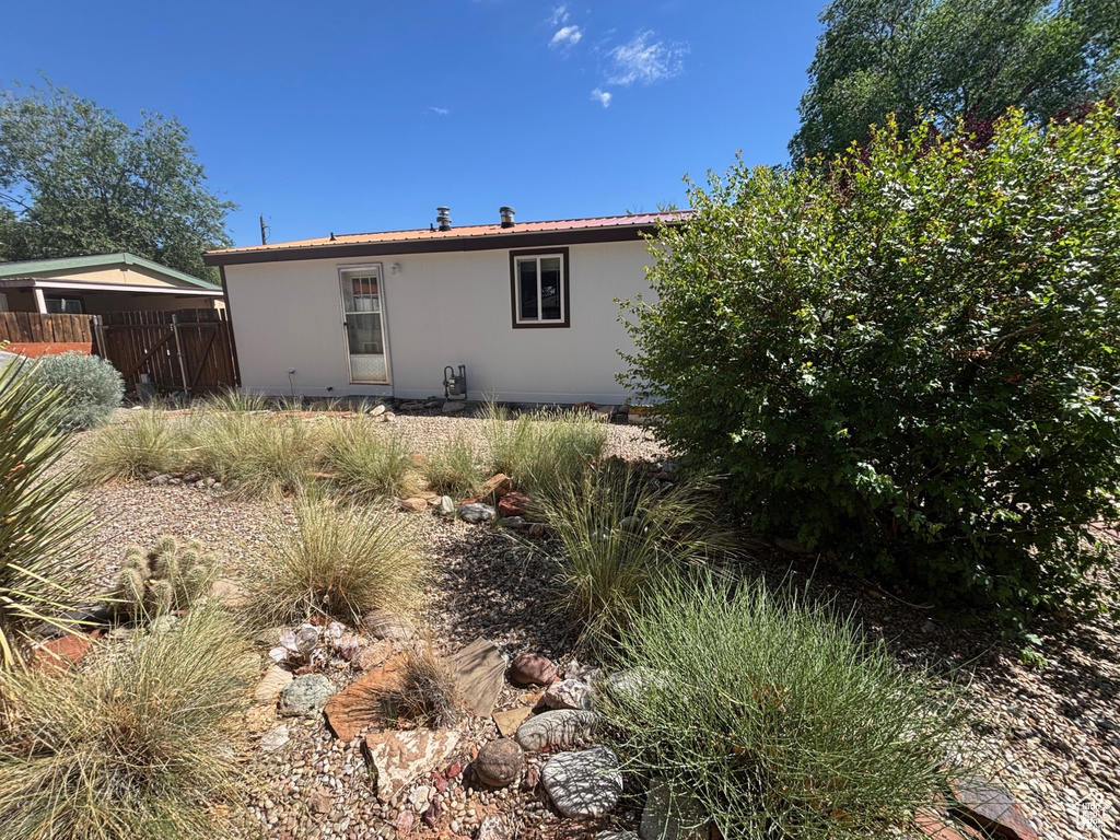 View of back of property
