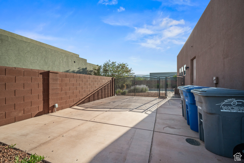 View of patio