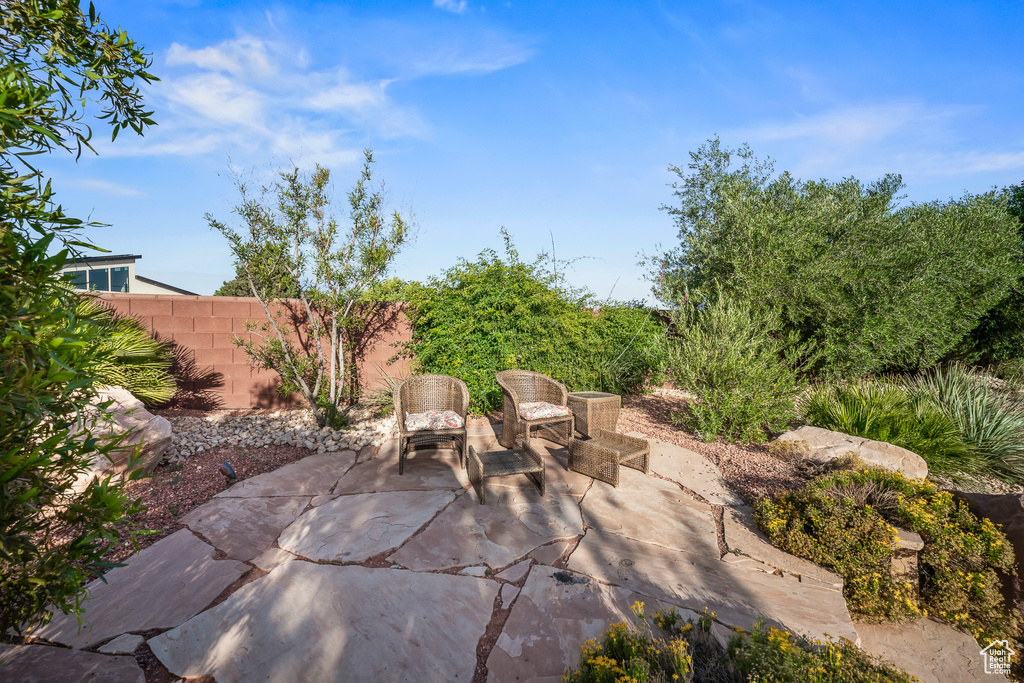 View of patio