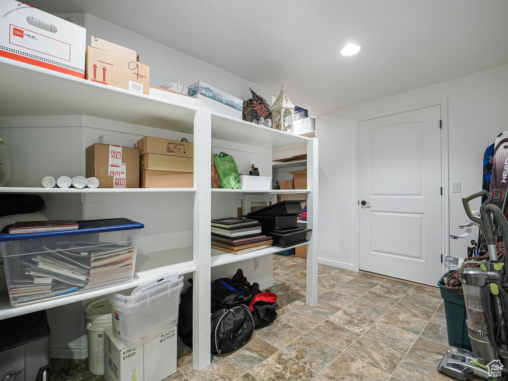 View of storage area