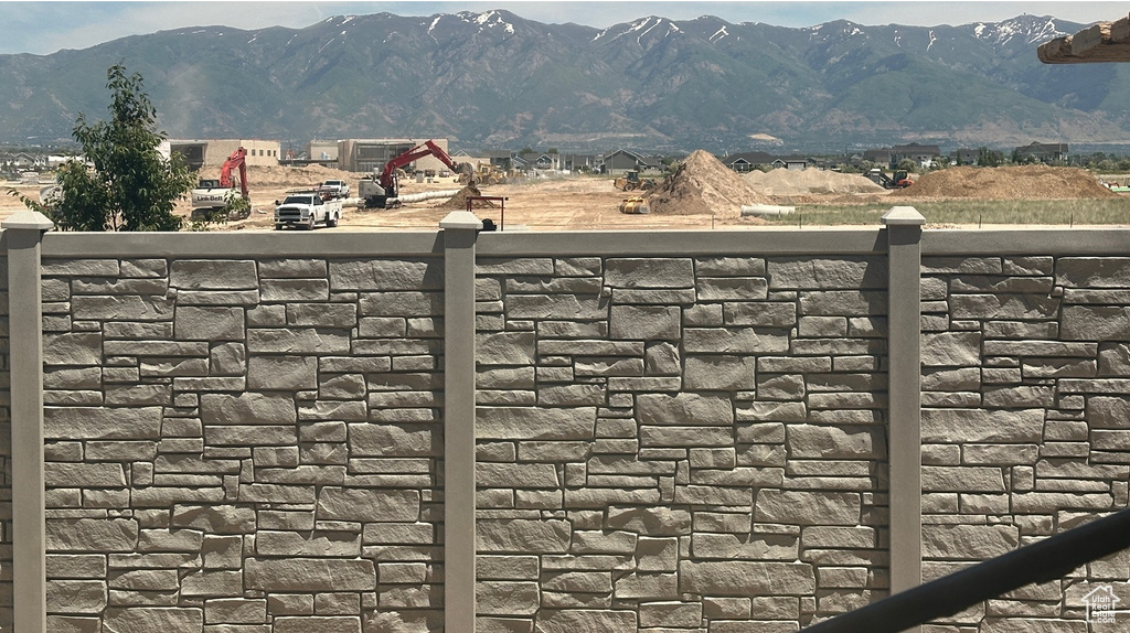 View of mountain background