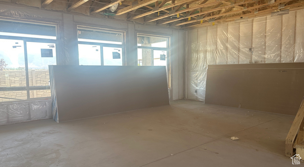 Below grade area featuring plenty of natural light