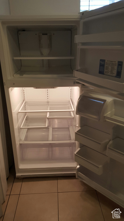 Kitchen view of fridge