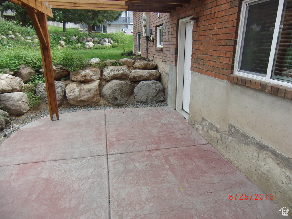 View of patio