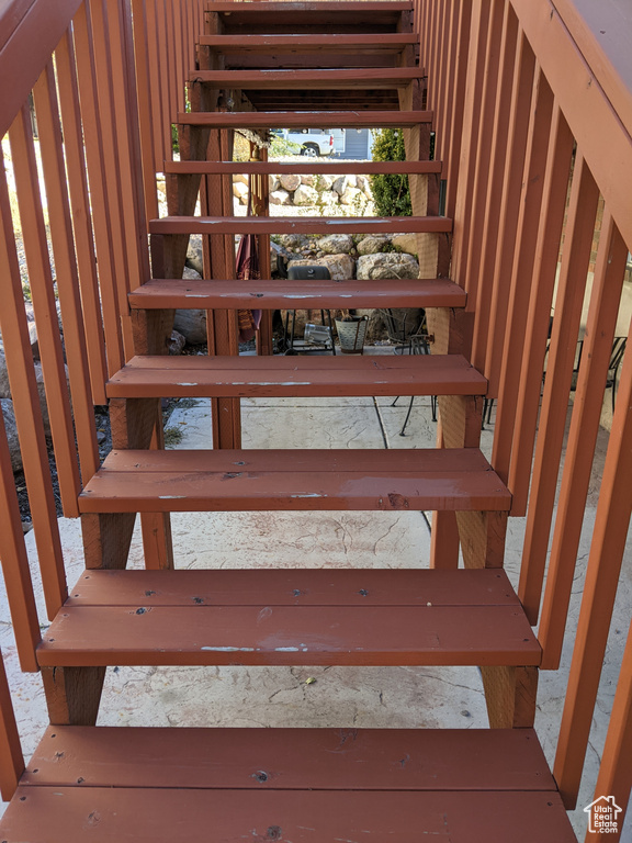 View of stairs