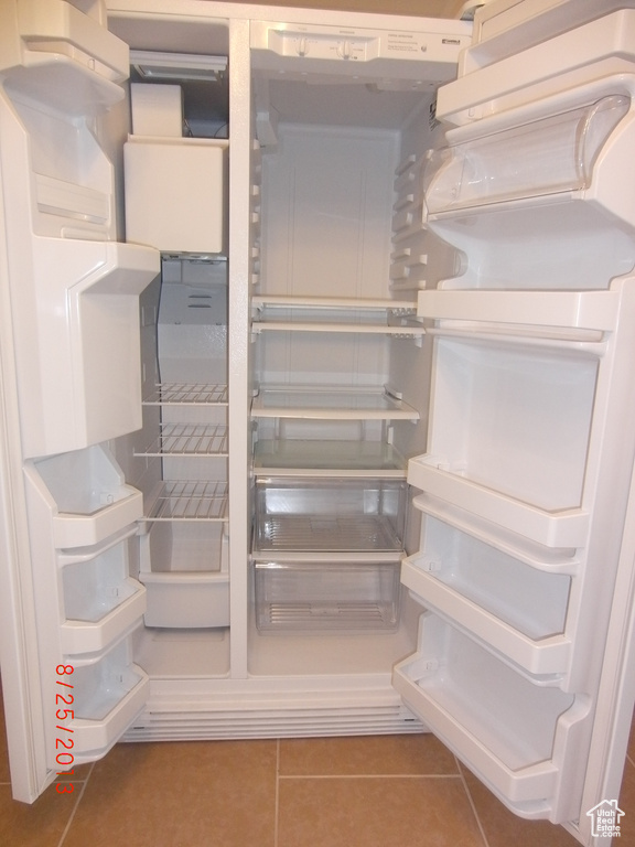 Kitchen view of fridge