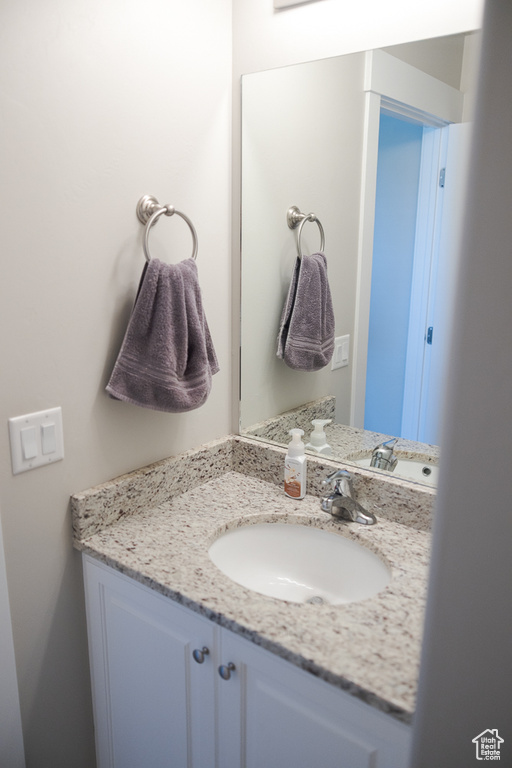 Bathroom featuring vanity