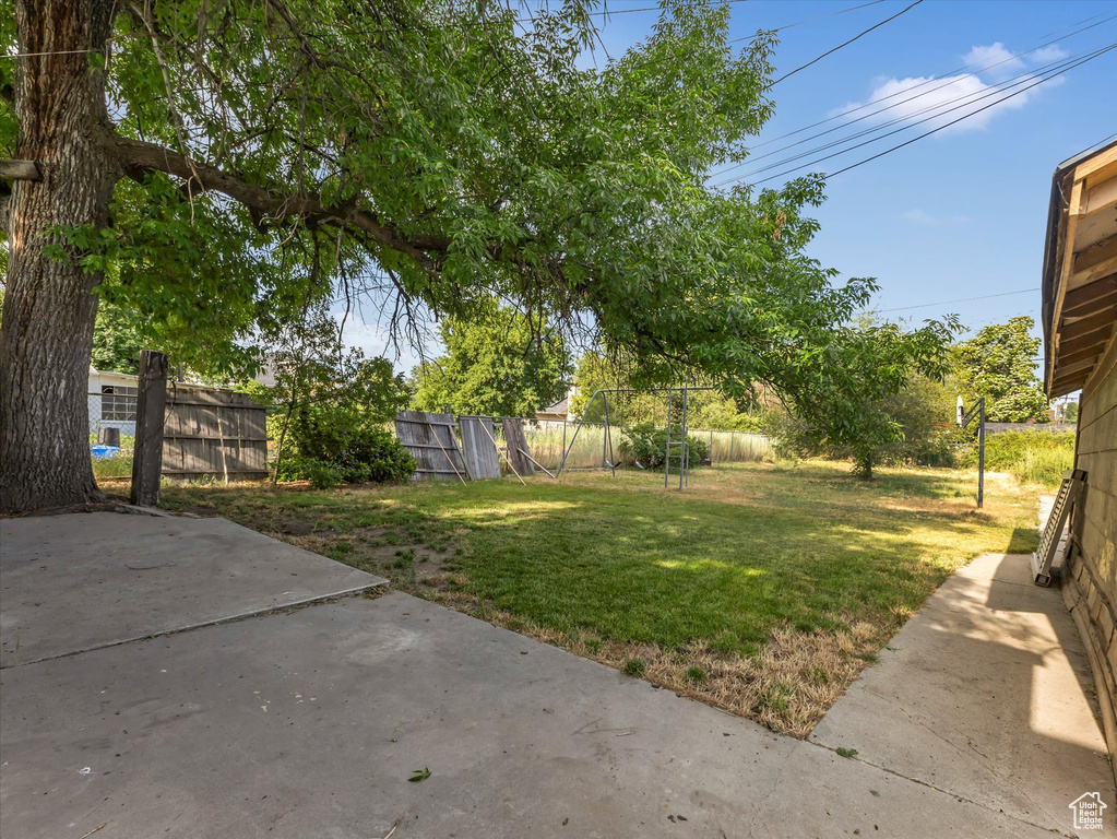 View of yard featuring a patio area