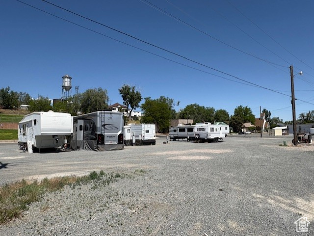 View of road featuring street lights