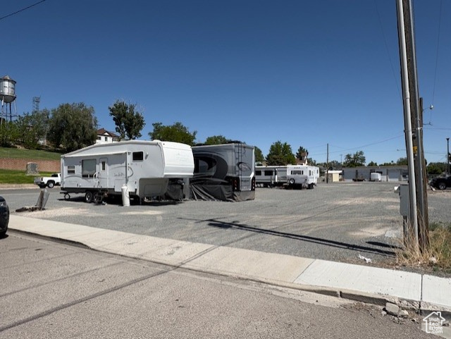 View of uncovered parking lot