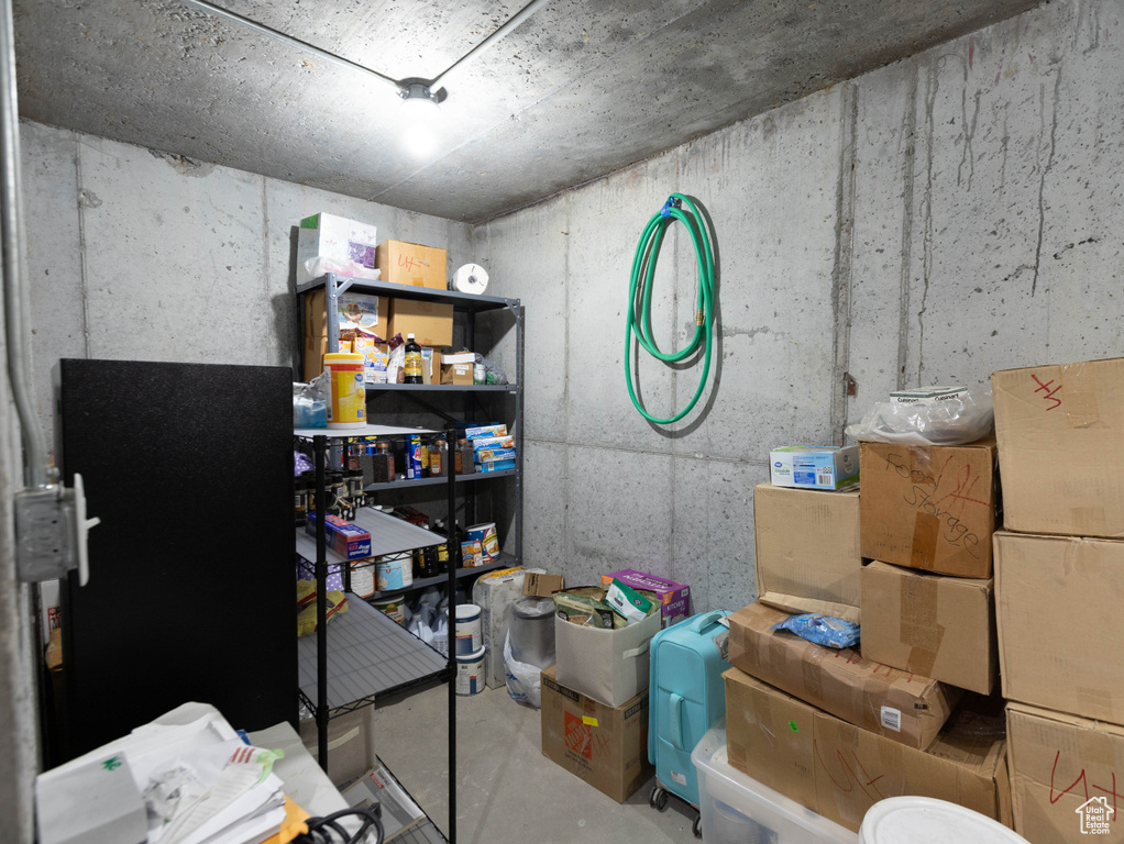 View of storage area