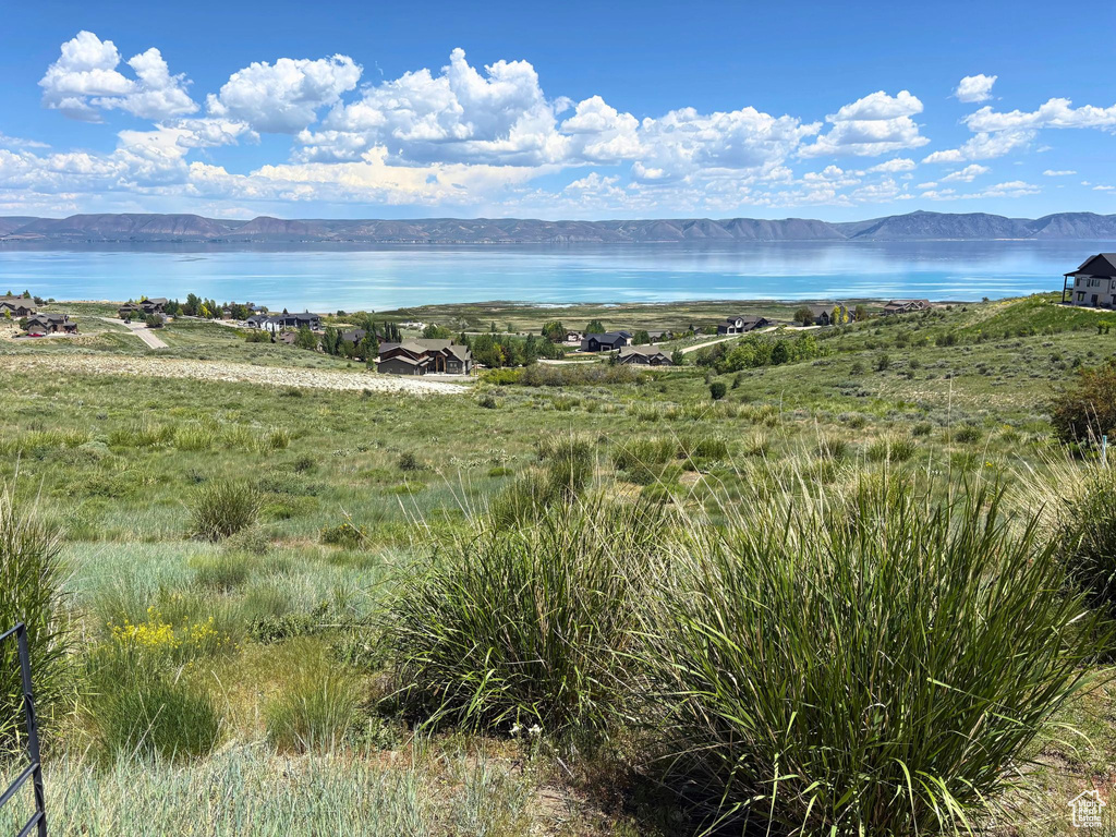 Water view with mountains