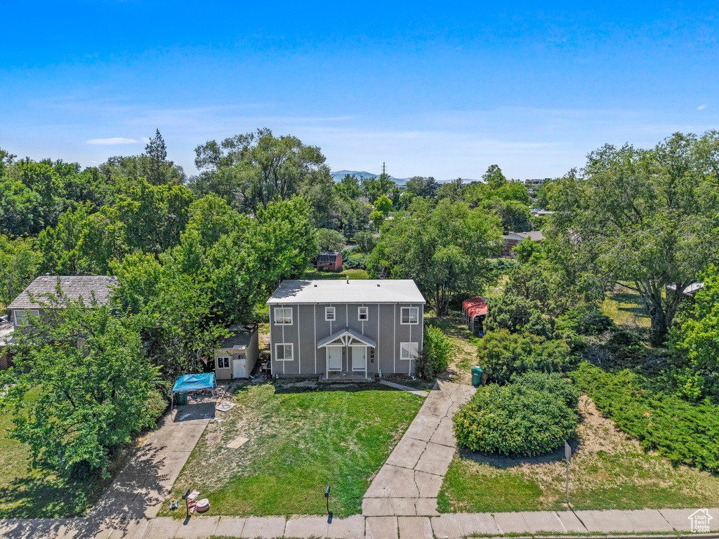 View from above of property
