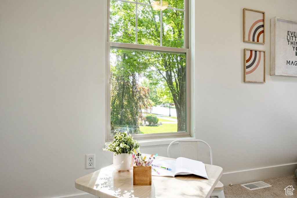 Dining area featuring baseboards