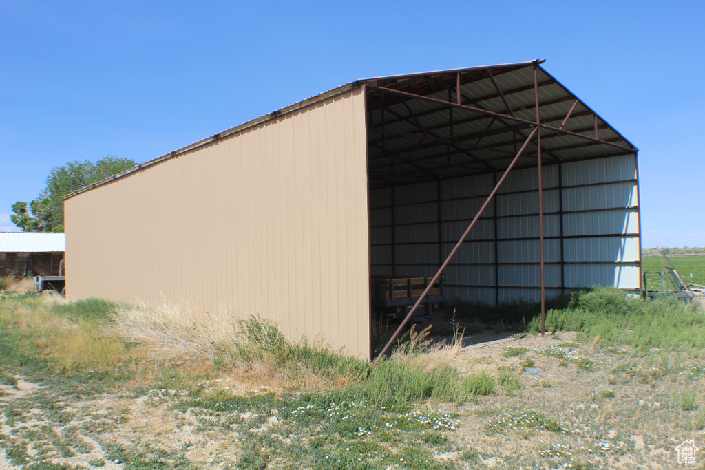 View of pole building