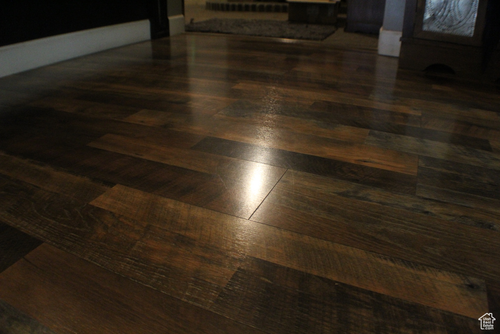 Detailed view of wood finished floors