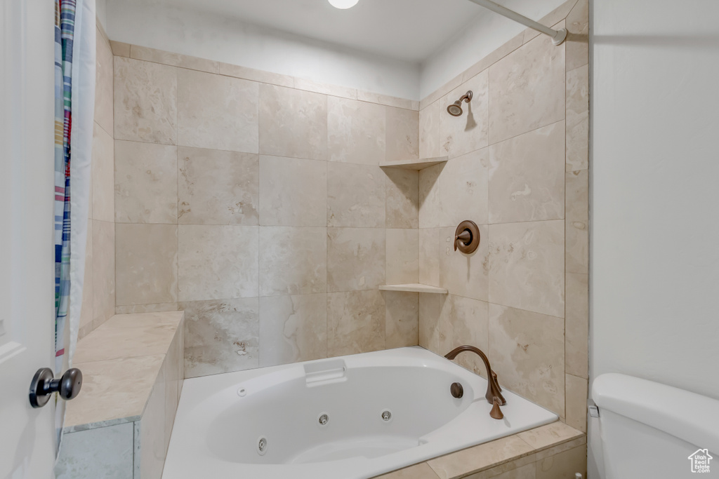 Full bath with toilet