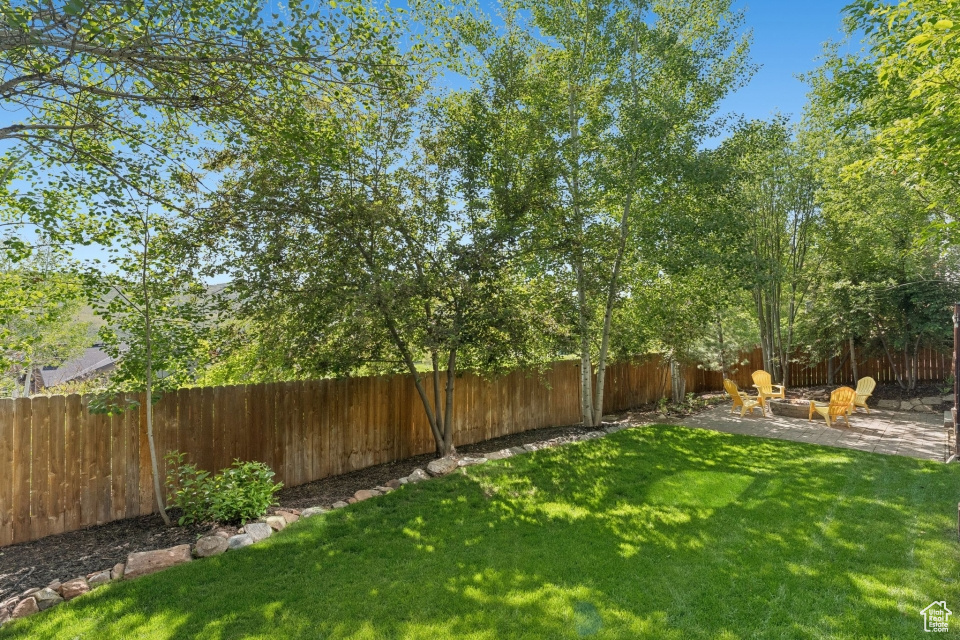 View of yard featuring a patio area