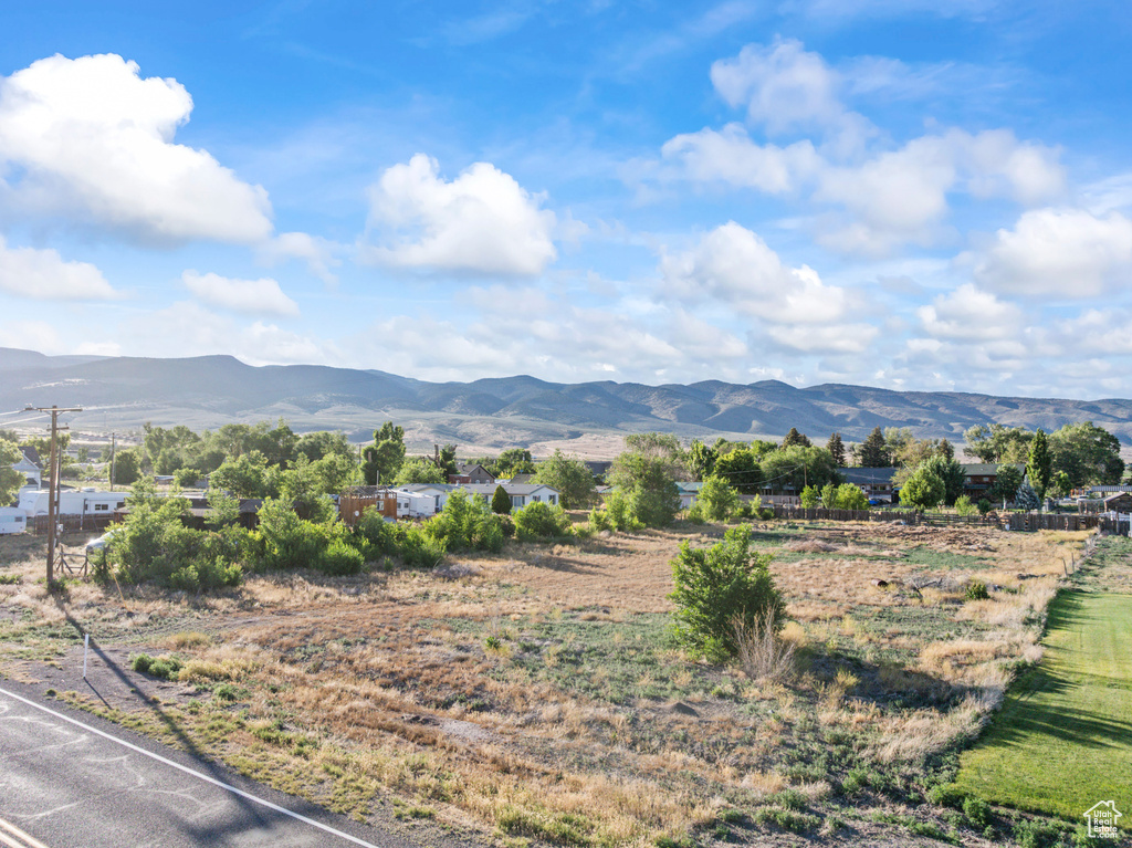 View of mountain background
