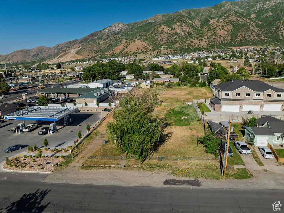 Mountain view with nearby suburban area
