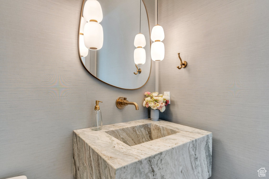 Bathroom featuring a sink