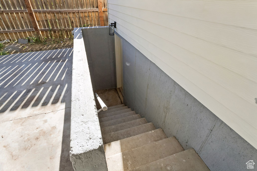 View of stairway