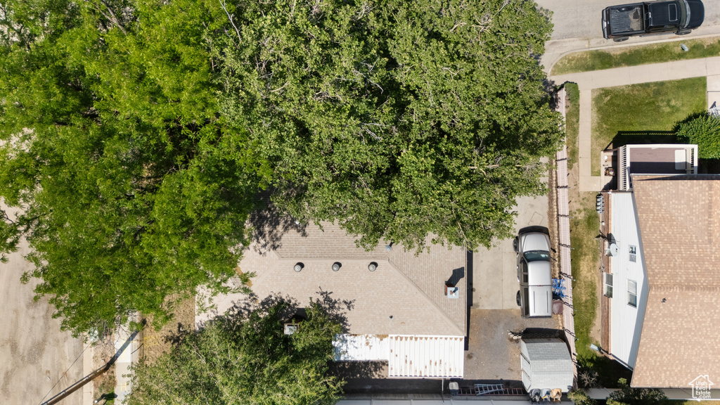 View from above of property