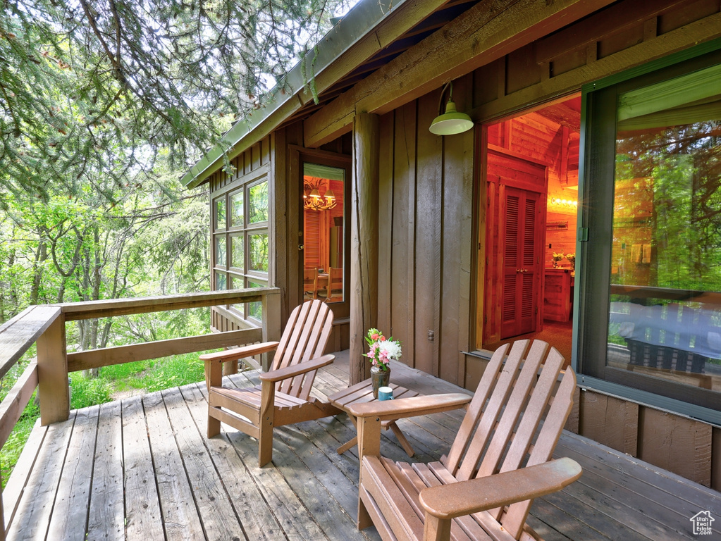 View of deck