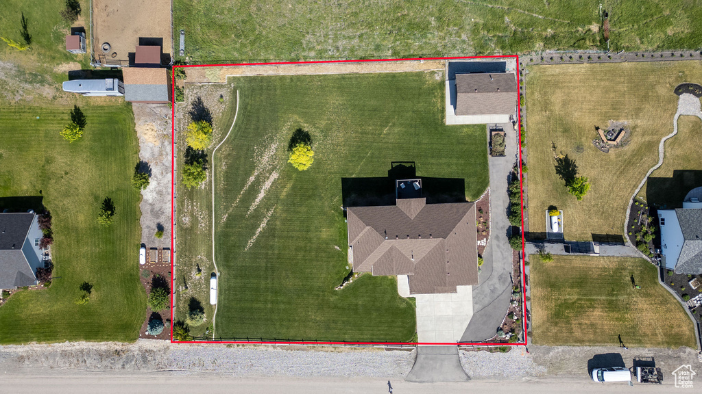 View of property location featuring property parcel outlined