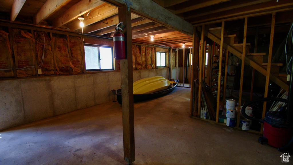 View of basement