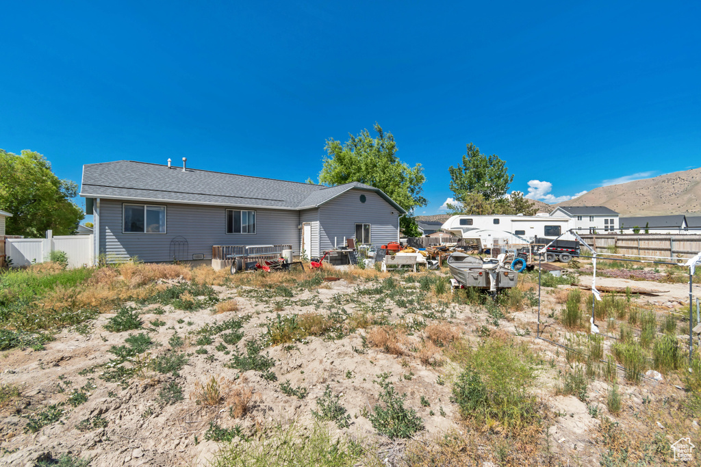 View of rear view of property