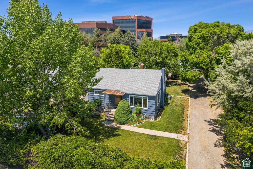 View from above of property
