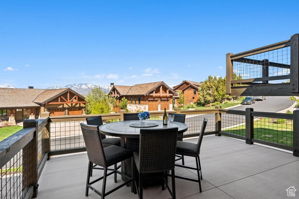 View of patio featuring a residential view