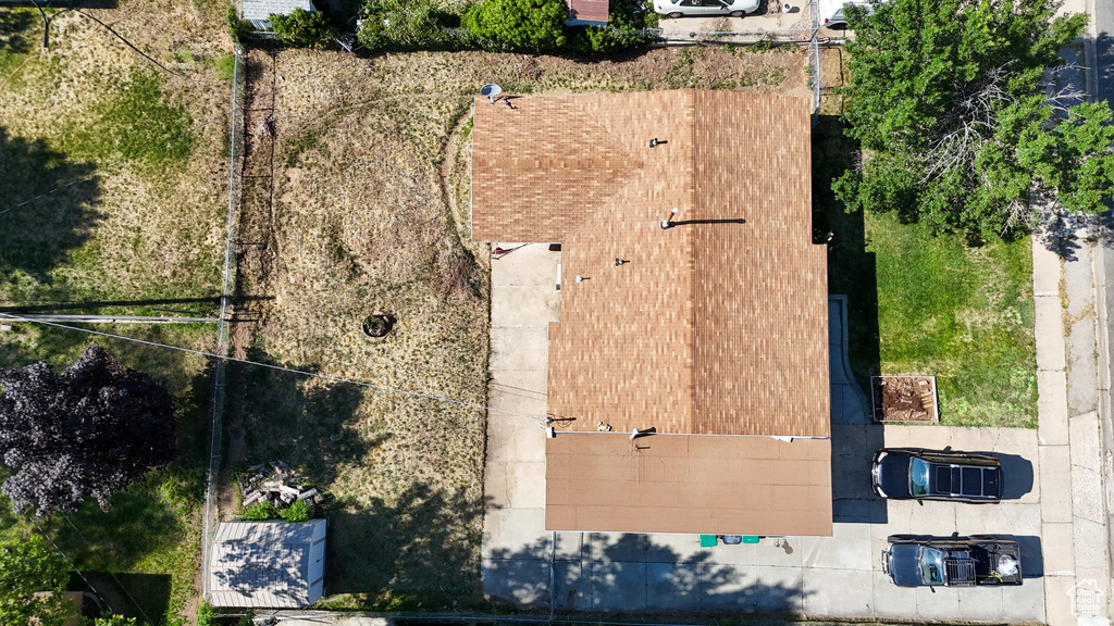 View from above of property