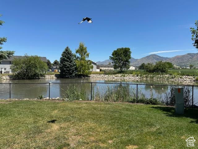 Water view with mountains
