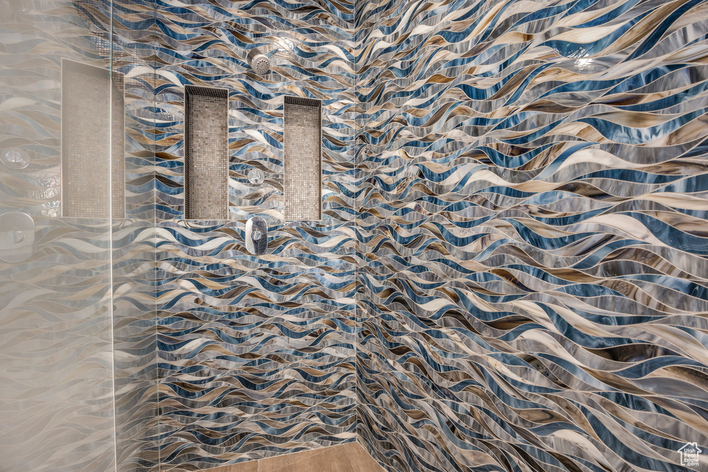 Bathroom featuring a shower