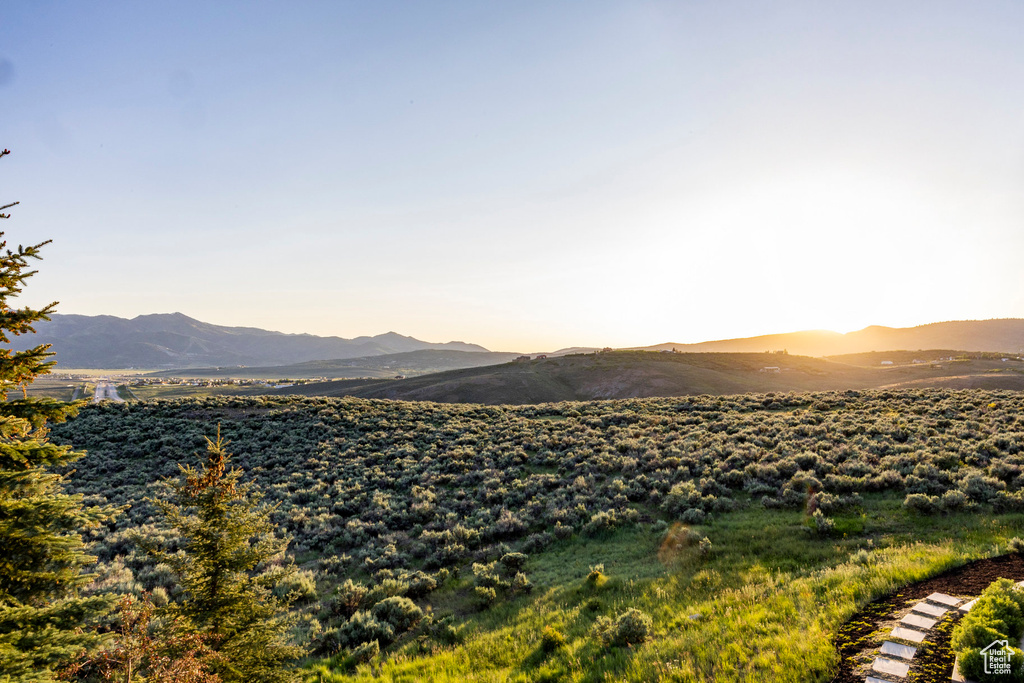 View of mountain background