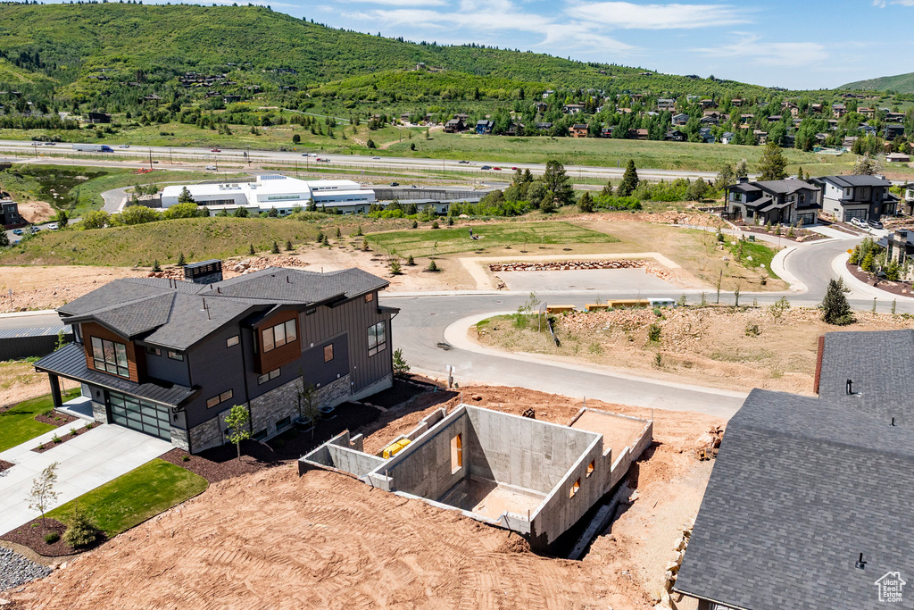 View from above of property