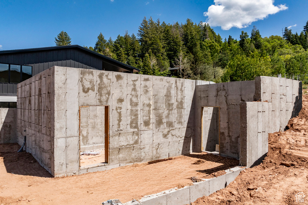 View of outdoor structure