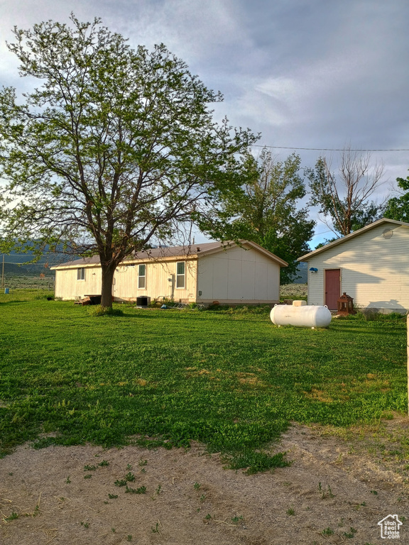 View of green lawn