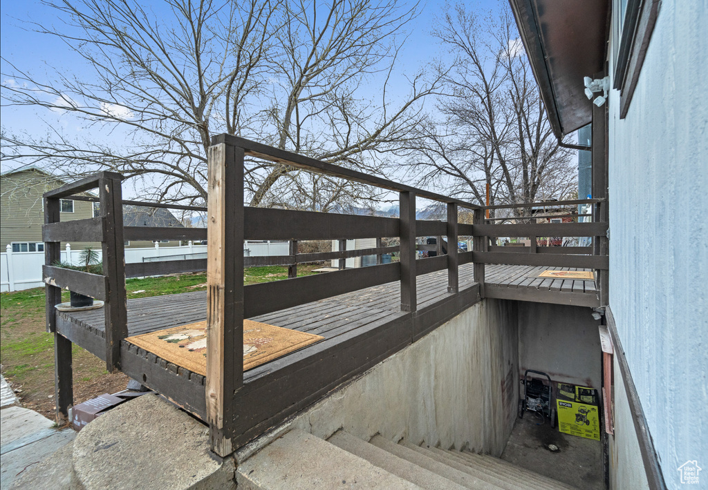 View of deck