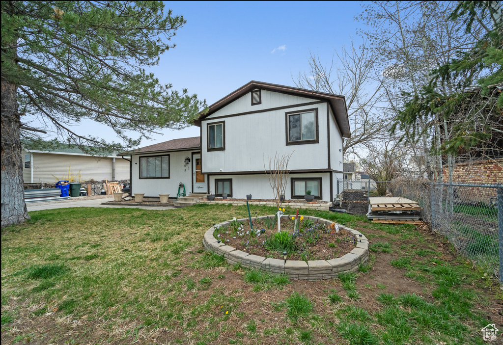 View of rear view of property