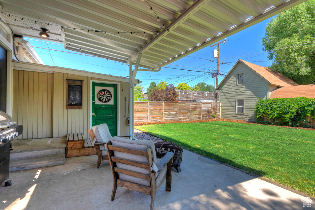 View of patio