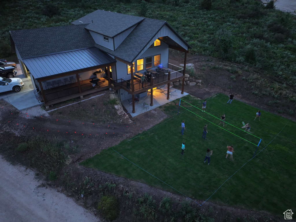Aerial view of property and surrounding area