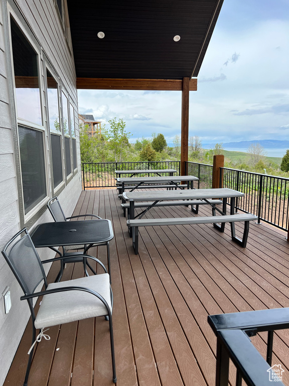 View of deck