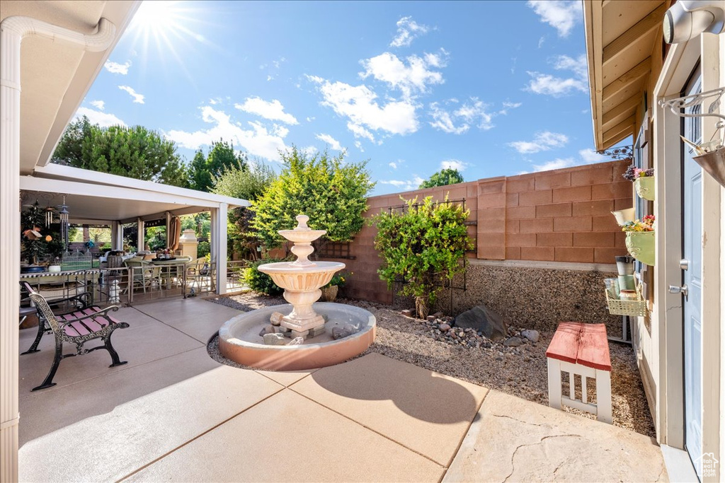 View of patio